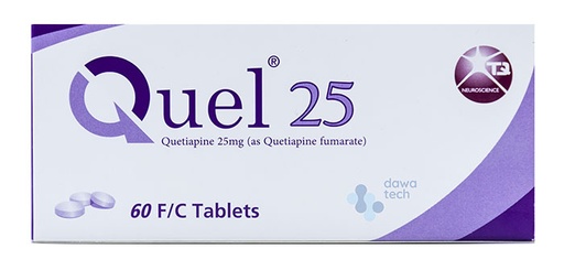 Quel 25mg 60 Tab 