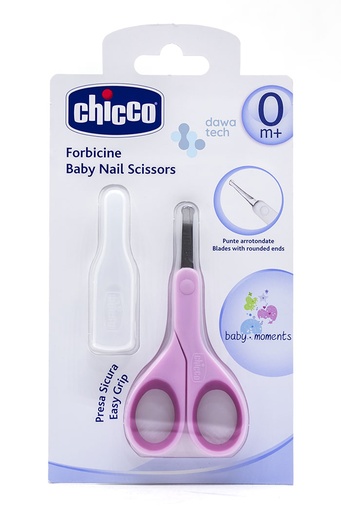 chicco new baby nail scissors pink