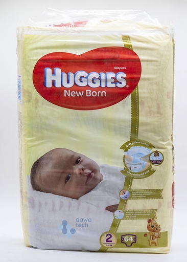 diaper Huggies Newborn 2 64pcs