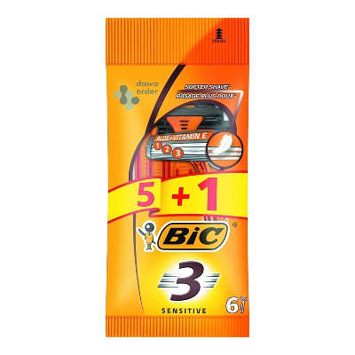 Bic 3 Sensitive Softer Shave 6 Pcs