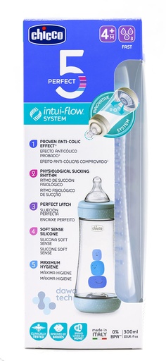 Chicco Intui-Flow 4M+ 300 Ml Boy