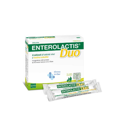 Enterolactics Duo Probiotic 8 Billion Live Cells And Soluble Inulin 20 Sachets