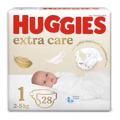 Huggies 1 (2-5Kg) 28 Diapers