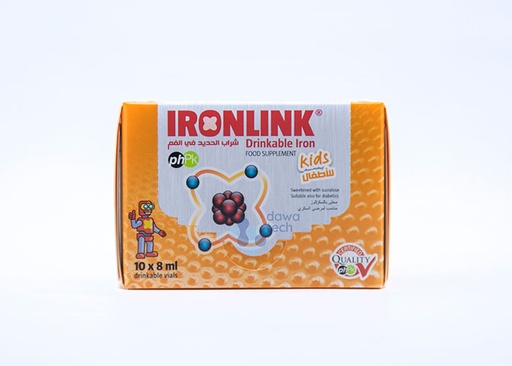 Ironlink Kids 10x8ml drinkable vials 