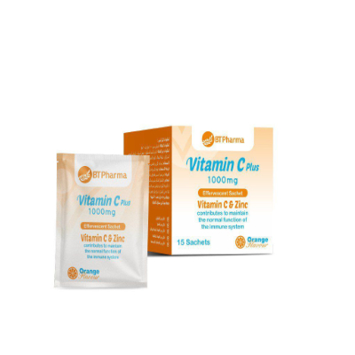 BT PHARMA VITAMIN C & ZINC (1000+20 mg) (15 SACHETS)