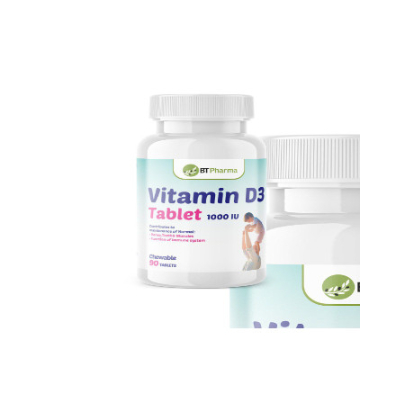BT PHARMA VITAMIN D3 (90TABLETS)(1000IU)