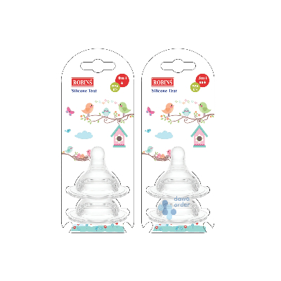 Robins Silicone Teat Without Tekels 0M+