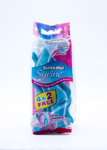 Super-Max Syrine 4 Ladies 6 Razor