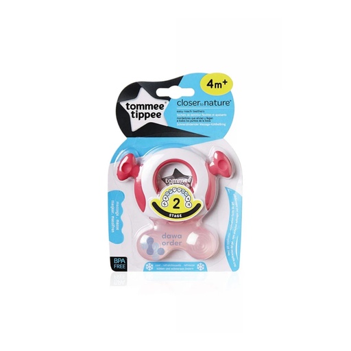 Tommee Tippee Teethers Bite Pink *2