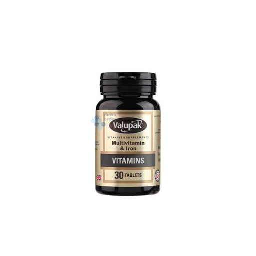 Valupak Multi Vitamin & Iron 60 Tablets Plus Omega-3 Offer 30 Tablets