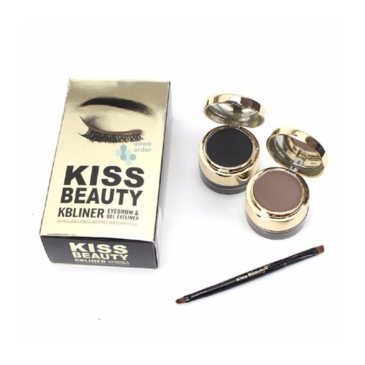 Kiss Beauty (Eyeliner And Eyebrow Pencil)