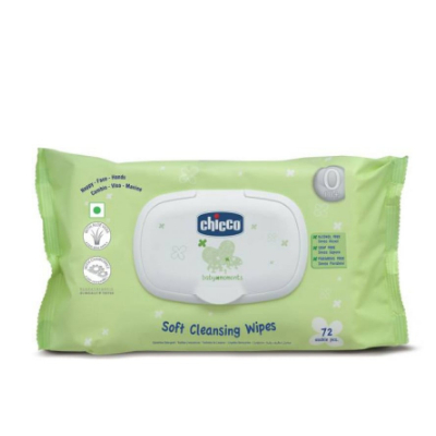 CHICCO CLEANSING WIPES 0% ALCOHOL(72 WIPES)