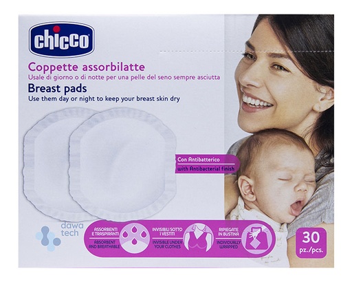 Chicco Coppette Assorbilatte Breast Bads ( 30 Pcs )