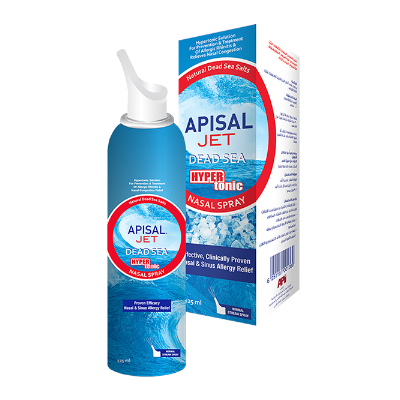 Apisal Nasal Jet Dead Sea Hyper Tonic 125Ml
