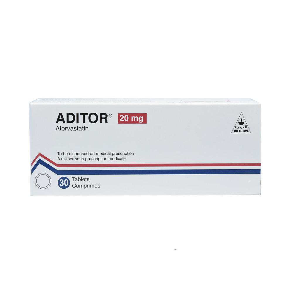 Aditor 20 mg Tablet 30'S  