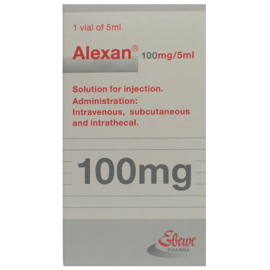Alexan 100 mg/5ml Solution For Injection	
