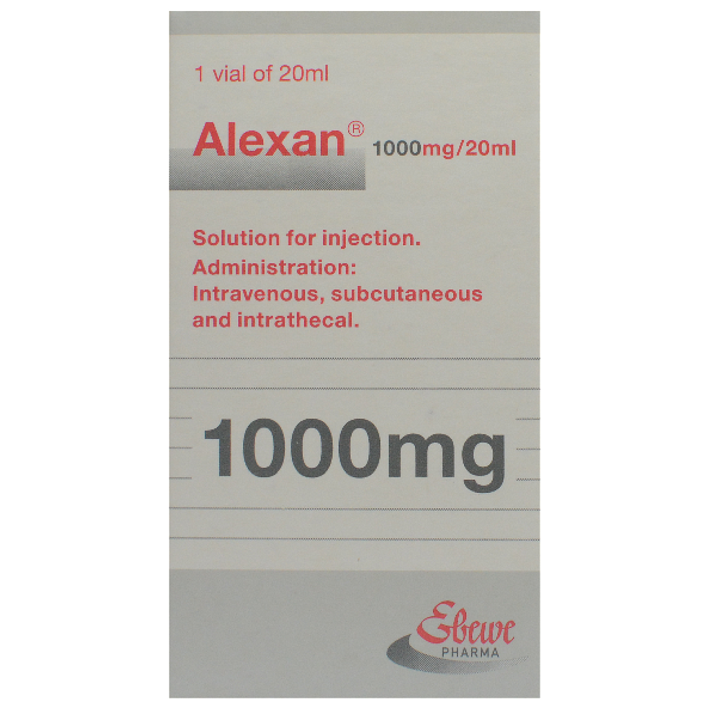 Alexan 1000 mg/20ml Solution for Injection 