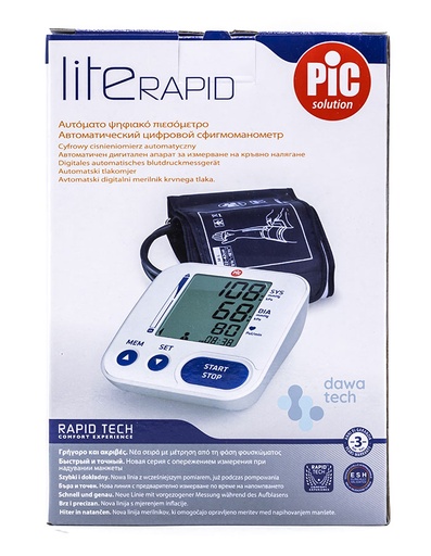 [8058090027928] Pic Literapid Digital Bp Monitor 928