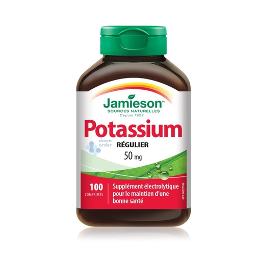 [064642022189] Jamieson Potassium 50Mg 100 Tab
