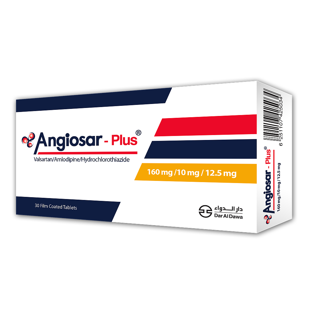 Angiosar plus 160/10/12.5 Film coated tablet