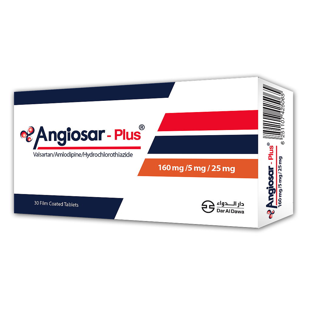 Angiosar plus 160/5/25 Film coated tablet